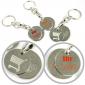 CHF Coin Set Keychains in Nickel Plating